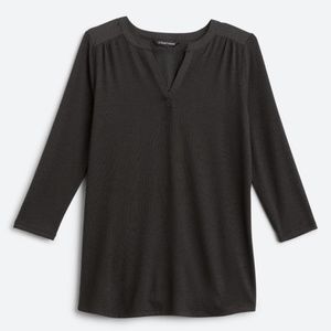 41 HAWTHORN Tulla Mixed Material Knit Top Size: XL